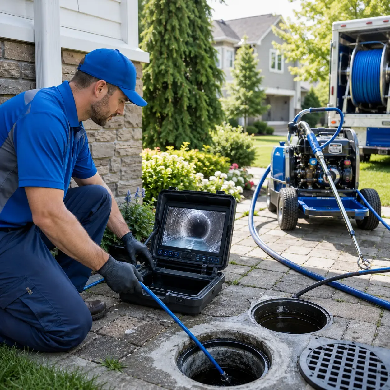Outdoor drain cleaning professionals serving Van Orin, IL