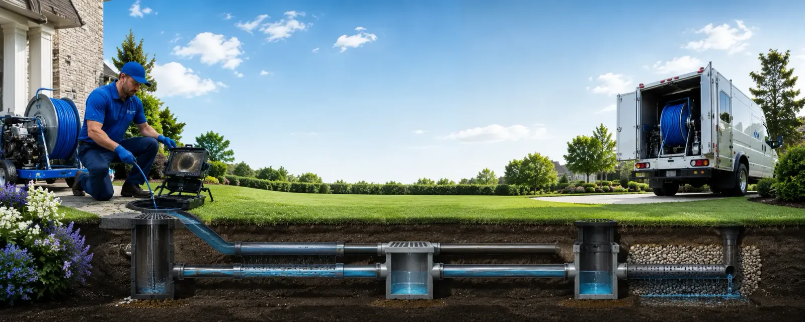 Outdoor drain cleaning information for Van Orin, IL